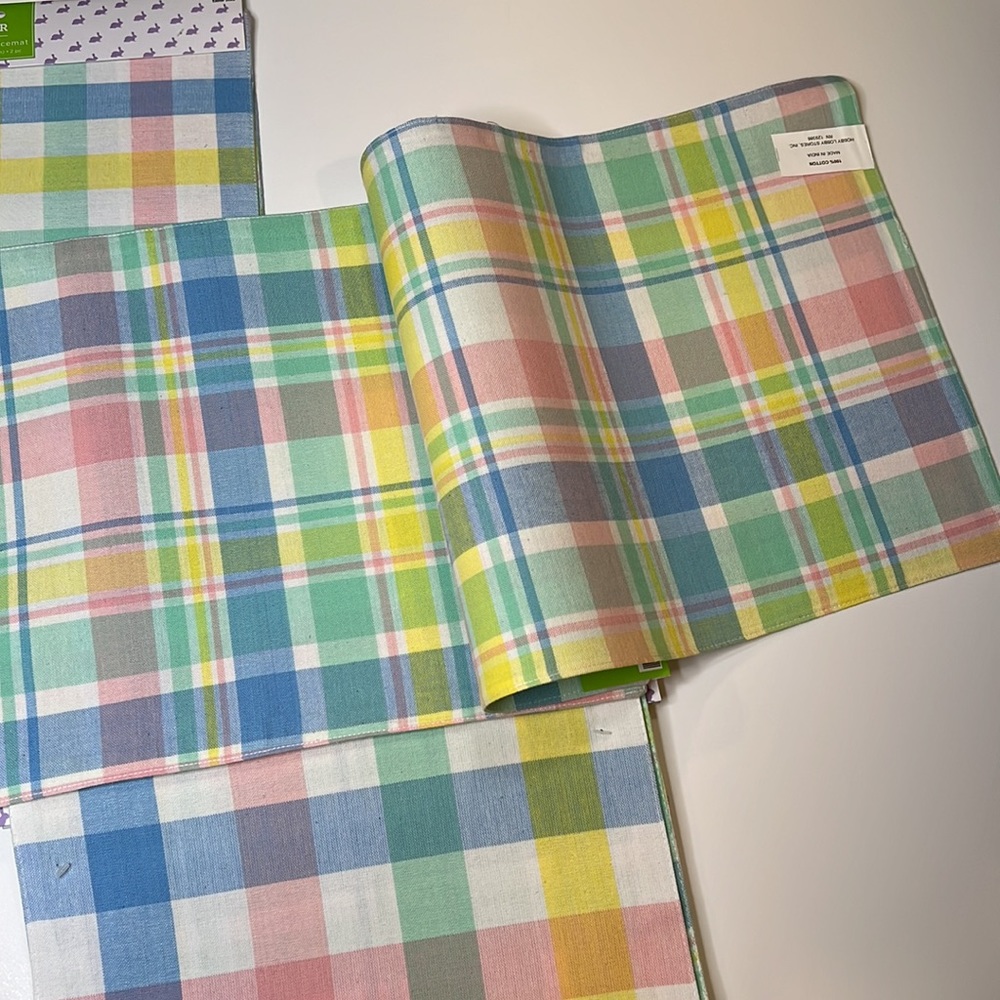 Easter Springtime 4 Plaid Place Matts